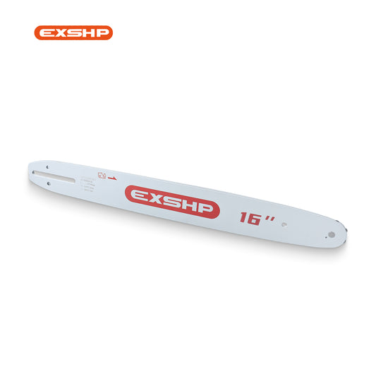 EXSHP 16 inch Chainsaw Guide bar - 16 in Length, 56 Drive Links 3/8"LP 0.050" Gauge