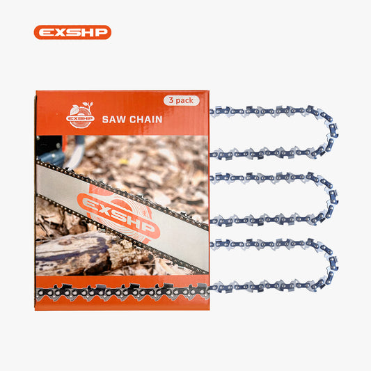 EXSHP | 8 Inch saw Chain | 3/8LP | .043 | 34 Drive links | Semi Chisel | Low-Kickback | Pole Saw
