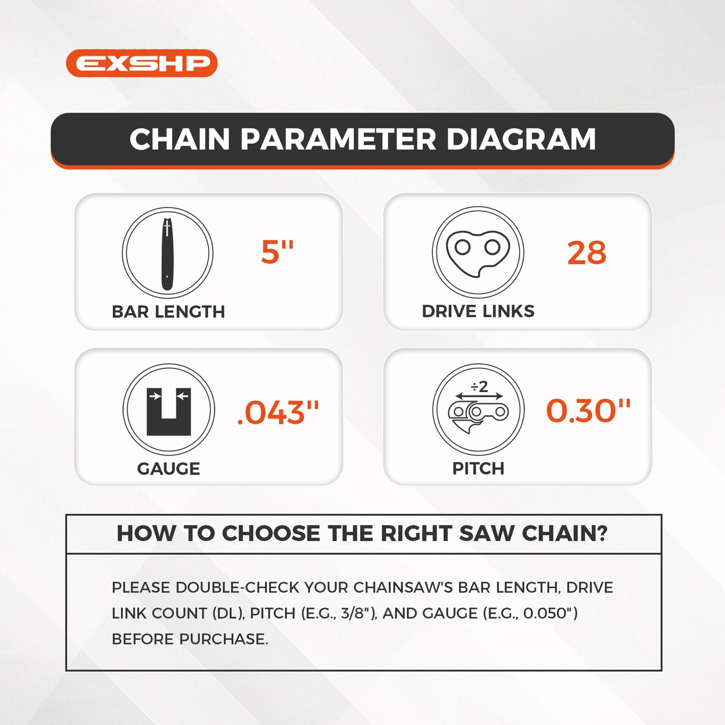 How to choose the right chainsaw chain | EXSHP