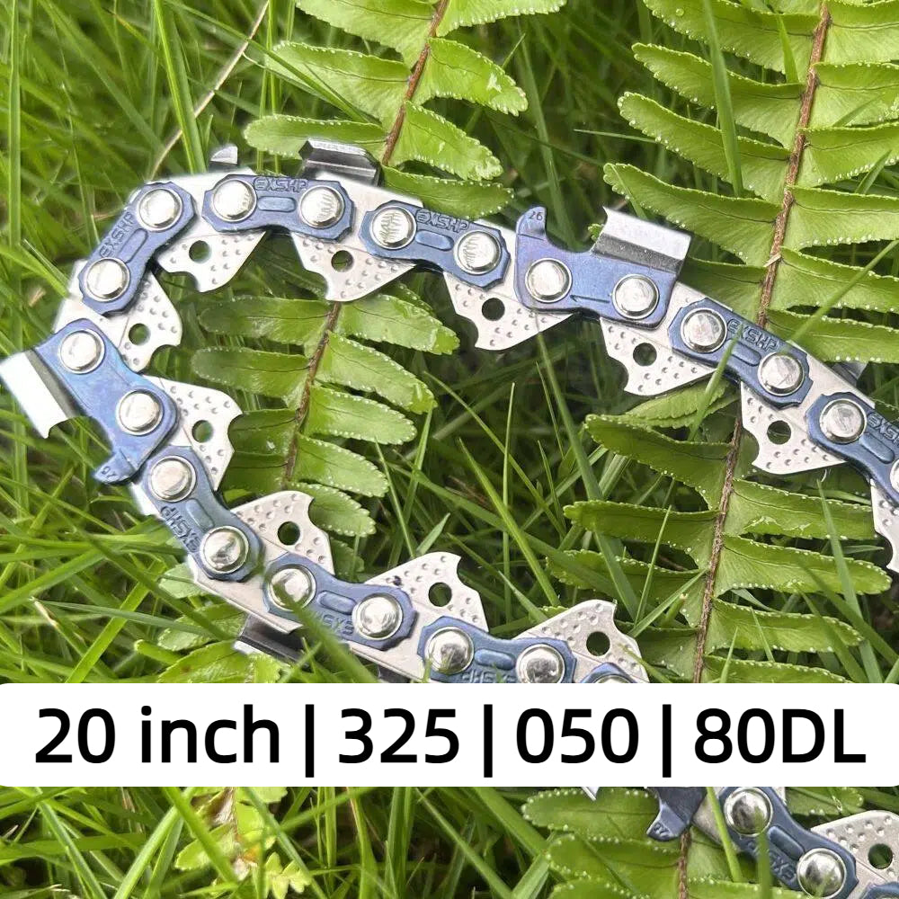 EXSHP | 20 Inch saw Chain | 325 | 050 | 80 Drive links | Full Chisel | 3-PACK