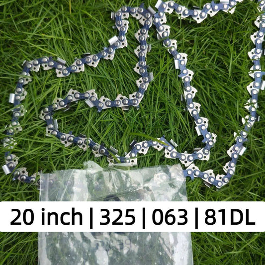 EXSHP | 20 Inch saw Chain | 325 | 063 | 81 Drive links | Full Chisel | 3-PACK