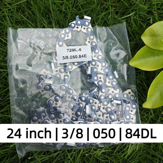 EXSHP | 24 Inch saw Chain | 3/8 | 050 | 84 Drive links | Full Chisel | 3-PACK