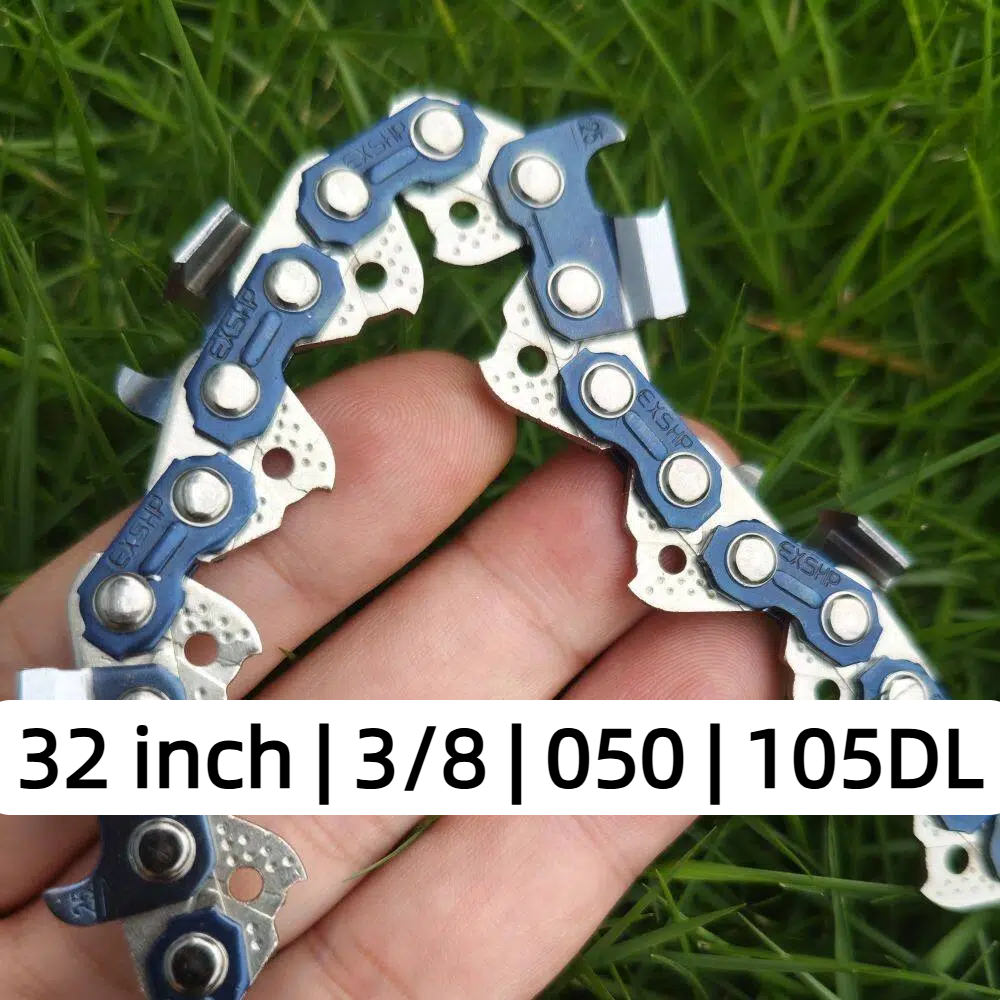 EXSHP | 32 Inch Saw Chain | 3/8 | 050 | 105 Drive links | Full Chisel | 2-PACK