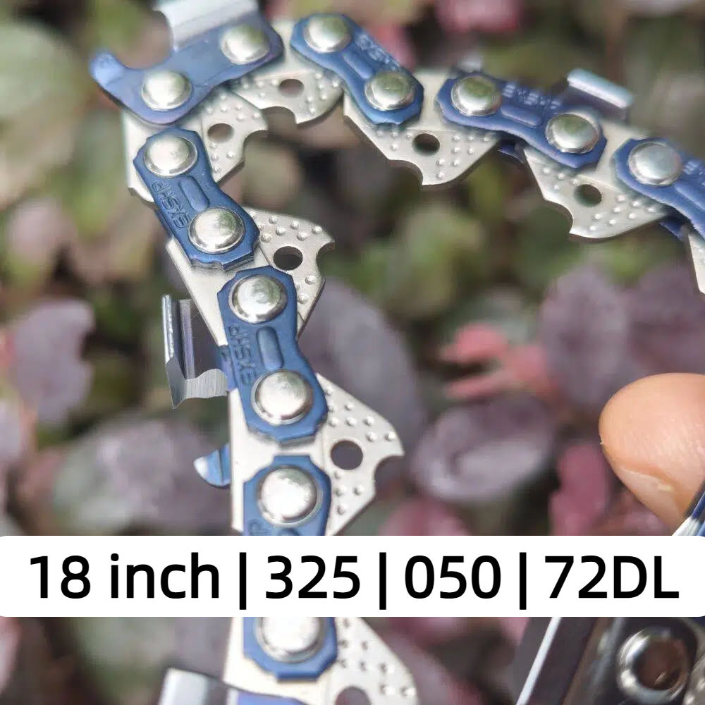 EXSHP | 18 Inch saw Chain | 325 | 050 | 72 Drive links | Full Chisel | 3-PACK