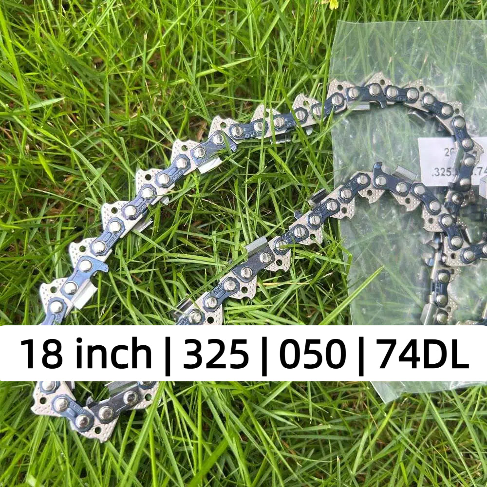 EXSHP | 18 Inch saw Chain | 325 | 050 | 74 Drive links | Full Chisel | 3-PACK
