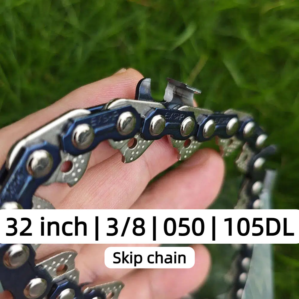 EXSHP | 32 Inch SKIP Chain | 3/8 | 050 | 105 Drive links | Full Chisel | 2-PACK