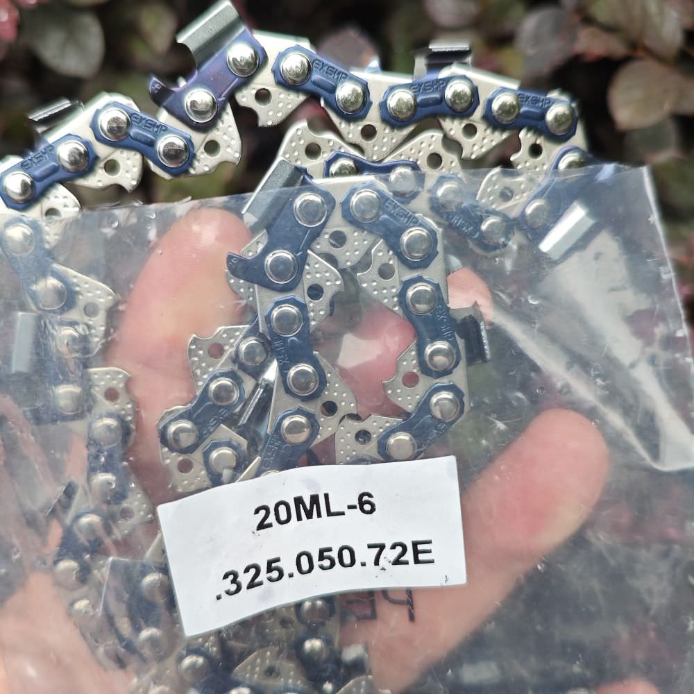 EXSHP | 18 Inch saw Chain | 325 | 050 | 72 Drive links | Full Chisel | 3-PACK